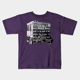 The Grapes of Wrath quote Kids T-Shirt